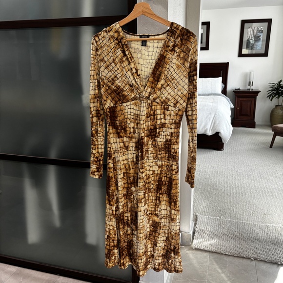 Kenneth Cole Reaction Sheath Dress - Snake Print Size S - Picture 4 of 10